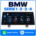 Radio pantalla CarPlay y Android Auto para BMW Serie 1 2 3 4 F20 F30 F32 F36 NBT EVO 4G 2013-2017