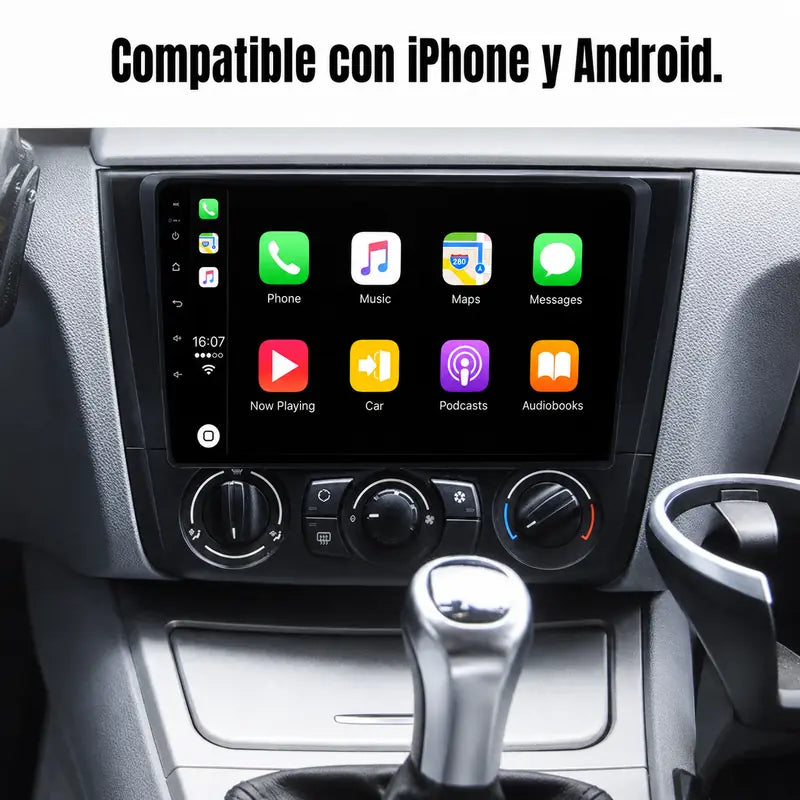 Radio pantalla CarPlay y Android Auto para BMW Serie 1 E87 E81 E82 E88 2004-2011 - foto 4