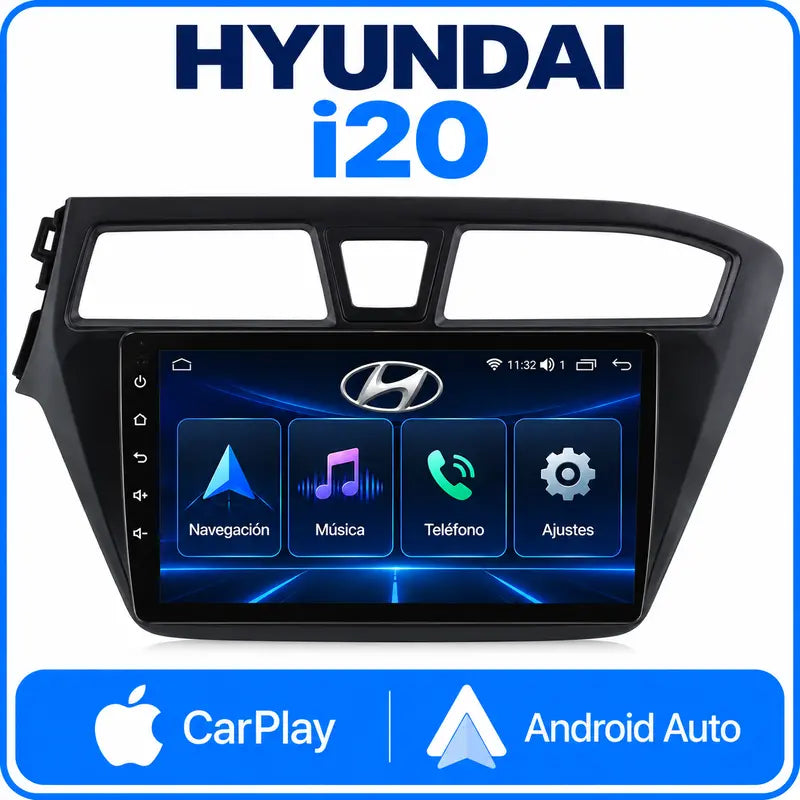 Hyundai i20 portada CarPlay Android Auto