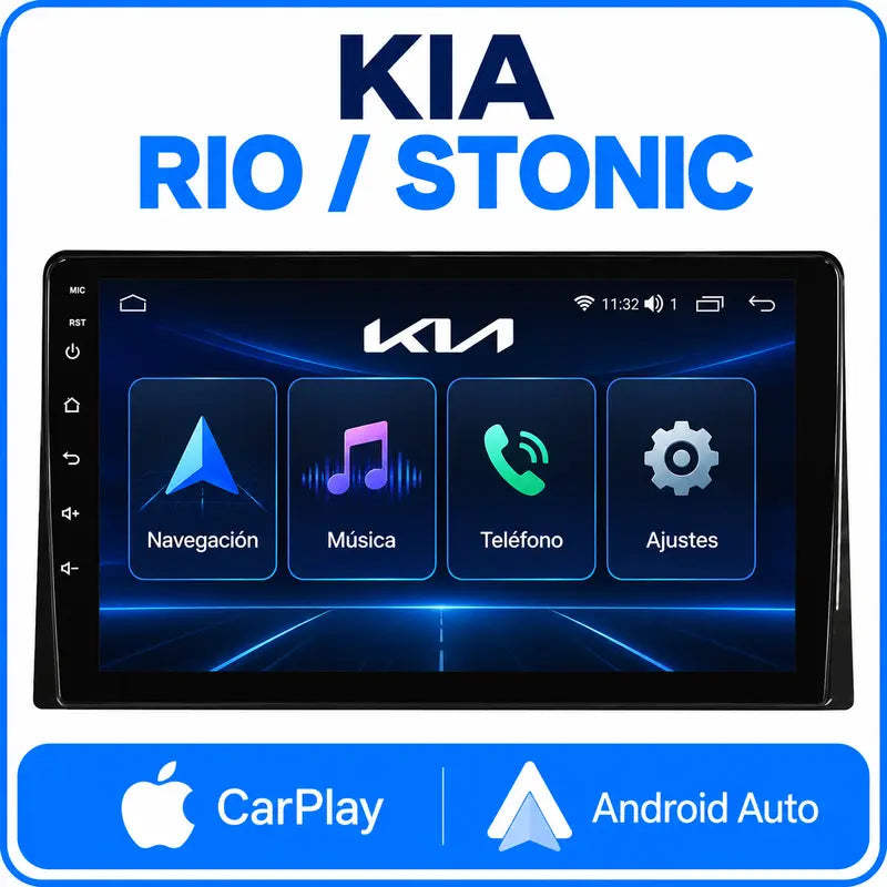 01 Kia Rio Stonic portada CarPlay Android Auto