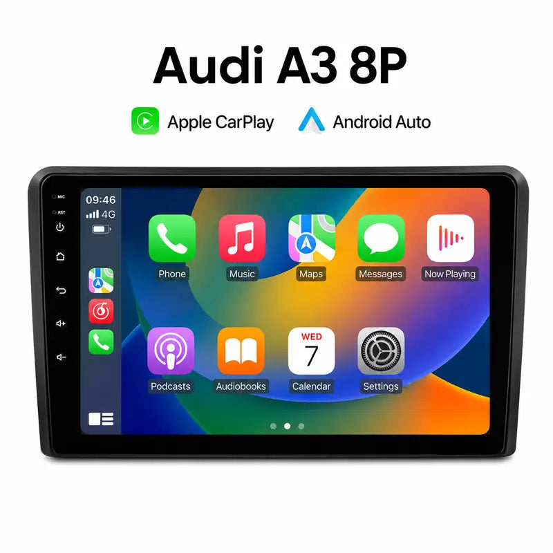 Radio pantalla CarPlay y Android Auto para Audi A3 8p