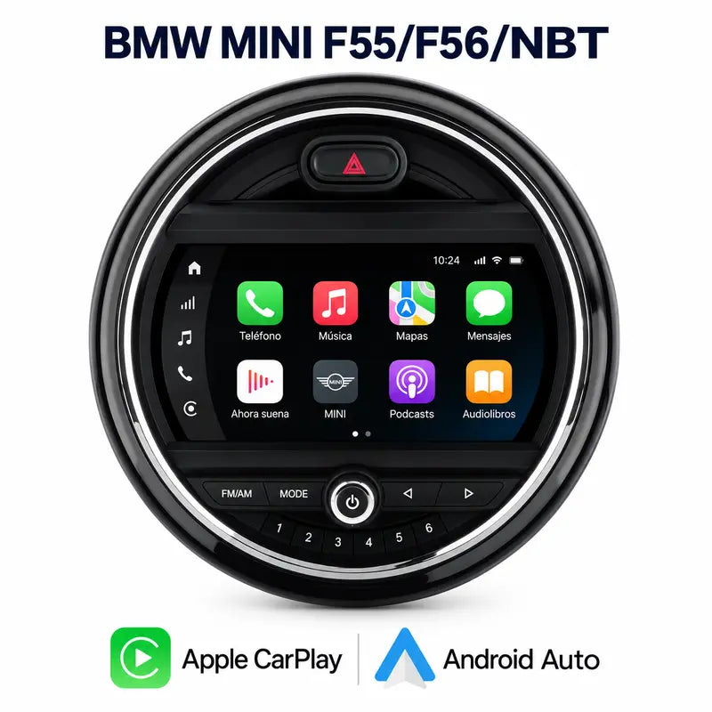 BMW MINI F54 F55 F56 F57 F58 F60 NBT EVO 2014-2020 - Radio Pantalla Carplay y Android Auto