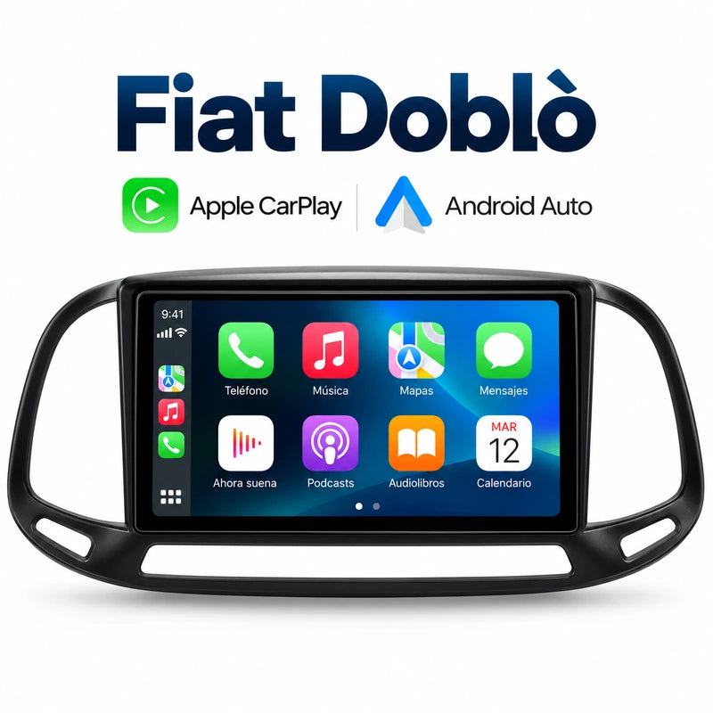 Fiat Doblo 2015-2019 - Radio Pantalla Carplay y Android Auto