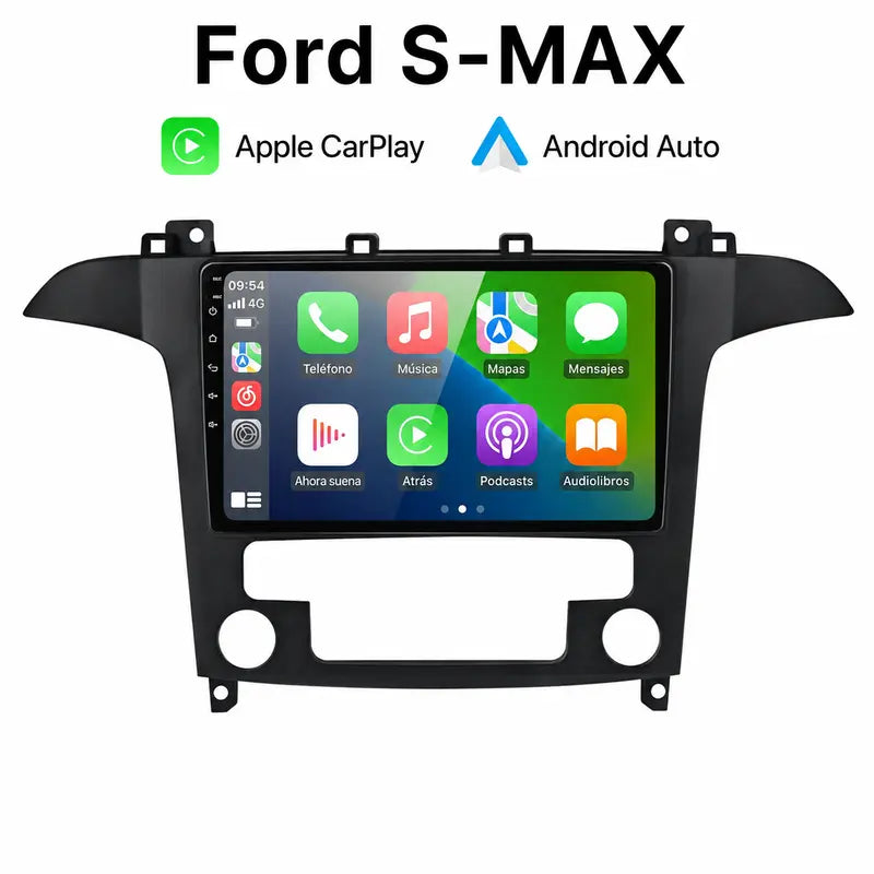 Radio pantalla CarPlay y Android Auto para Ford S Max 2007-2015