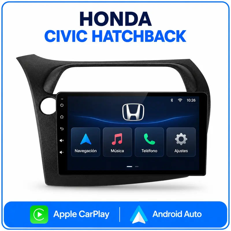 Honda Civic Hatchback pantalla 9 pulgadas 8 núcleos 4G
