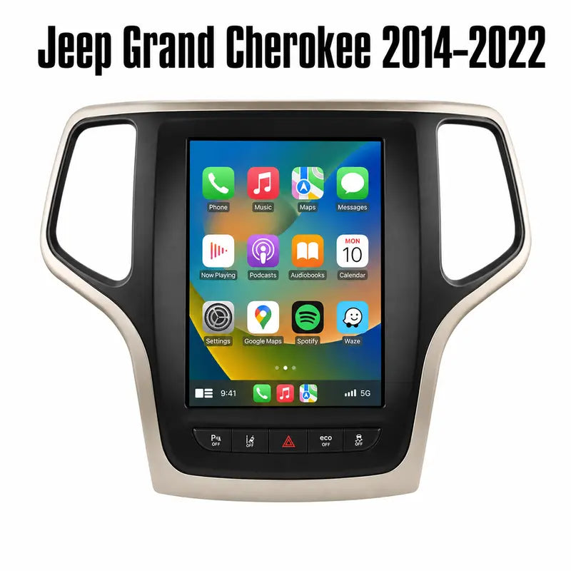 Radio Pantalla CarPlay y Android Auto para Jeep Grand Cherokee 2013-2023