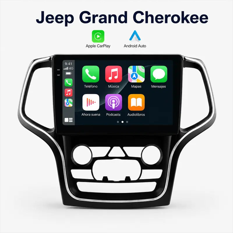 Radio pantalla CarPlay y Android Auto para Jeep Grand Cherokee WK2 2013-2023