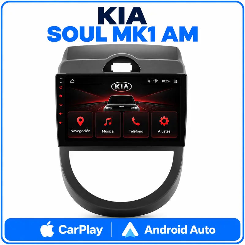 Kia Soul Mk1 AM - radio pantalla CarPlay y Android Auto