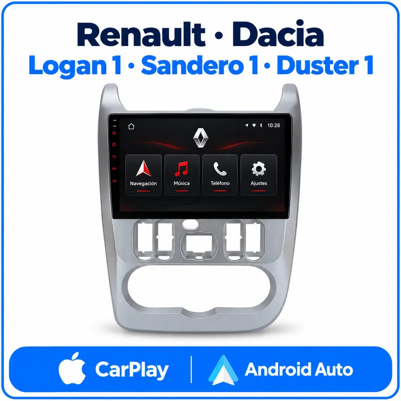 Radio pantalla Renault Logan 1, Sandero 1 y Dacia Duster 1