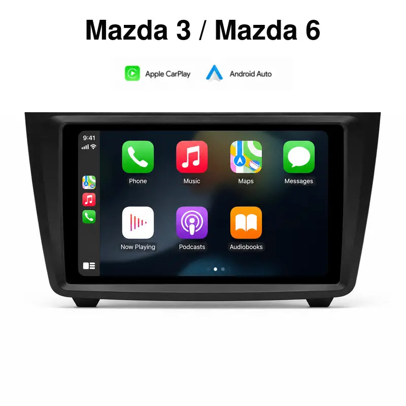 Radio pantalla CarPlay y Android Auto para Mazda 3 6 2007-2012