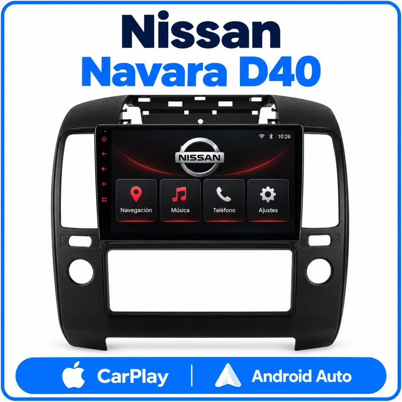 Nissan Navara D40 pantalla CarPlay Android Auto