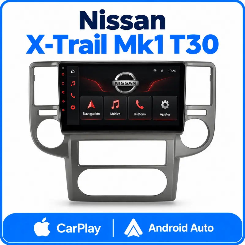 Nissan X-Trail Mk1 T30 pantalla CarPlay Android Auto