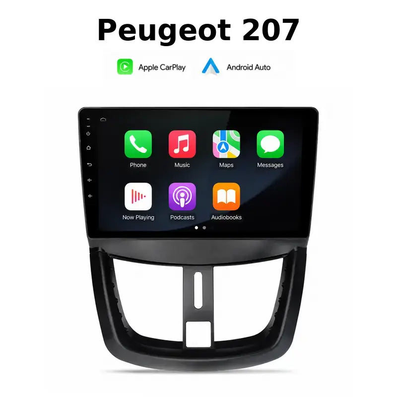 Radio pantalla CarPlay y Android Auto para Peugeot 207 2006-2015