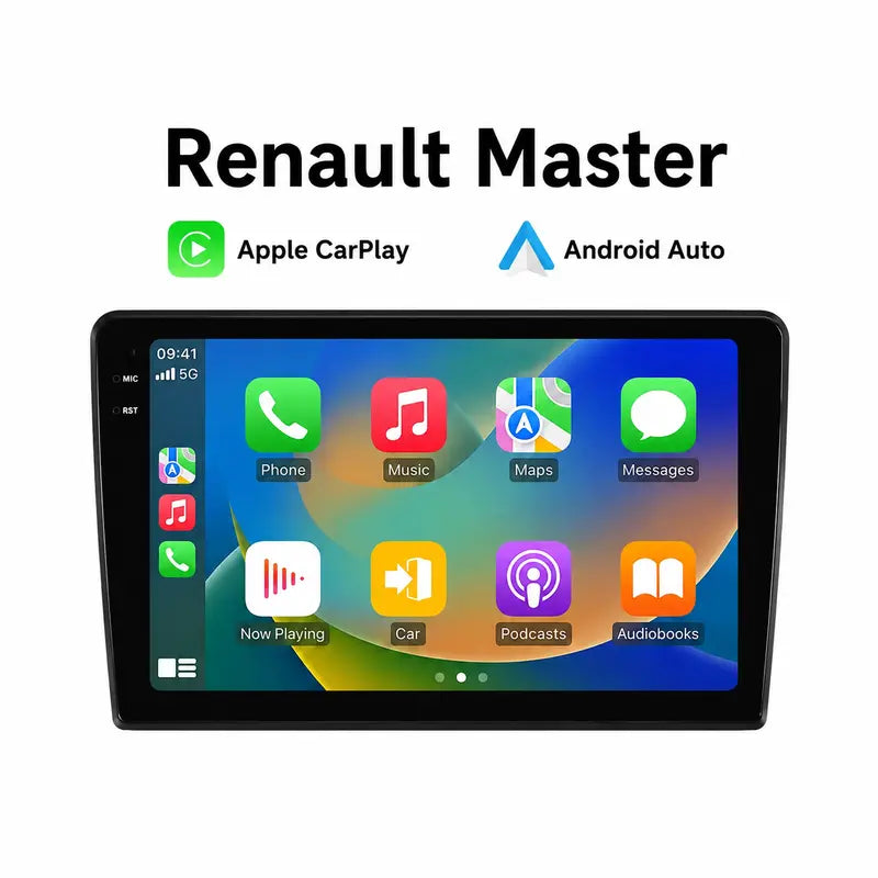Radio pantalla CarPlay y Android Auto para Renault Trafic Master 2018-2024
