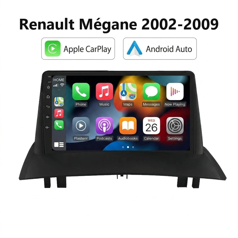 Radio pantalla CarPlay y Android Auto para Renault Megane 2002-2009