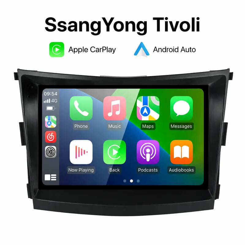 Radio pantalla CarPlay y Android Auto para SsangYong Tivolan Tivoli 2014-2017