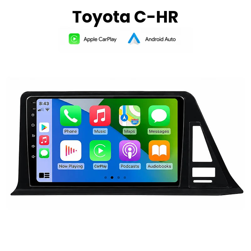 Radio pantalla CarPlay y Android Auto para Toyota CHR C HR 2016-2020