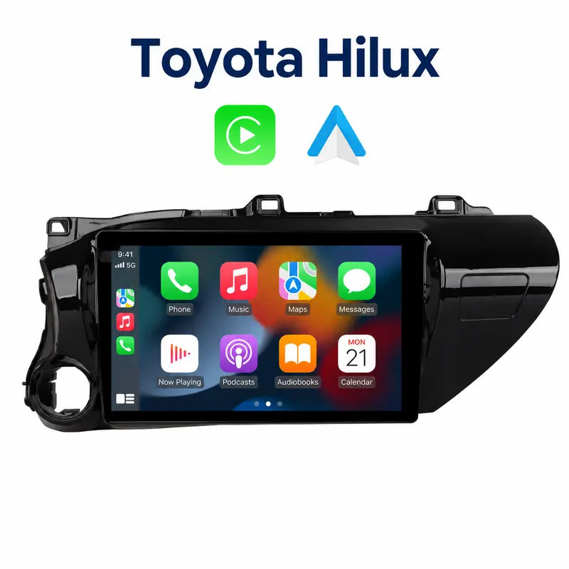 Radio pantalla CarPlay y Android Auto para Toyota Hilux 2015-2023