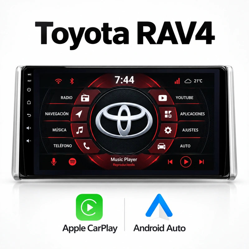 Toyota Rav 4 2018-2022 - Radio Pantalla Carplay y Android Auto