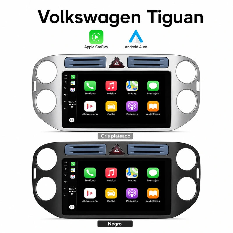Volkswagen Tiguan 2006-2016 - Radio Pantalla Carplay y Android Auto