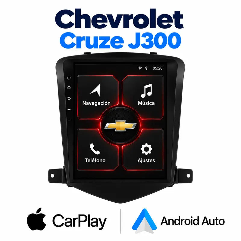 Chevrolet Cruze 2008-2014 - Radio Pantalla Carplay y Android Auto