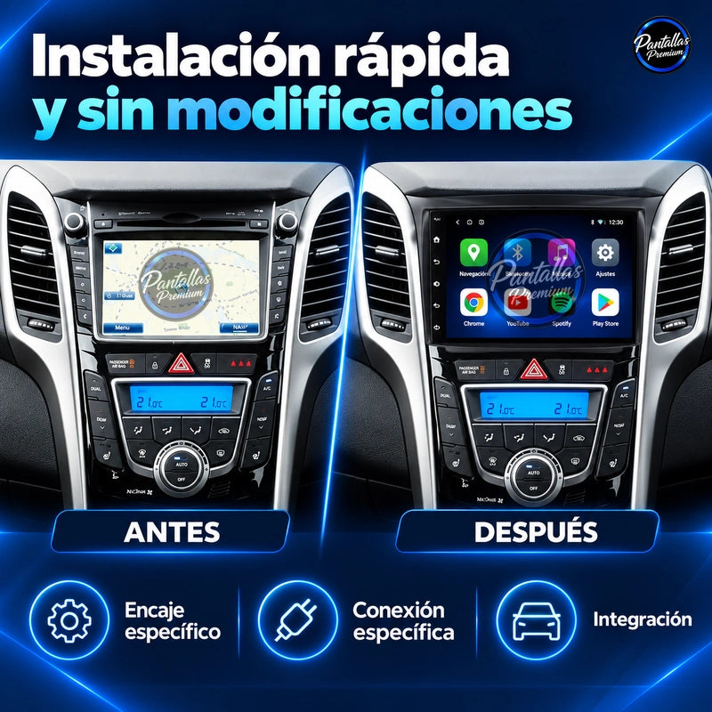 Hyundai i30 / Elantra GT 2013-2016 - antes despues