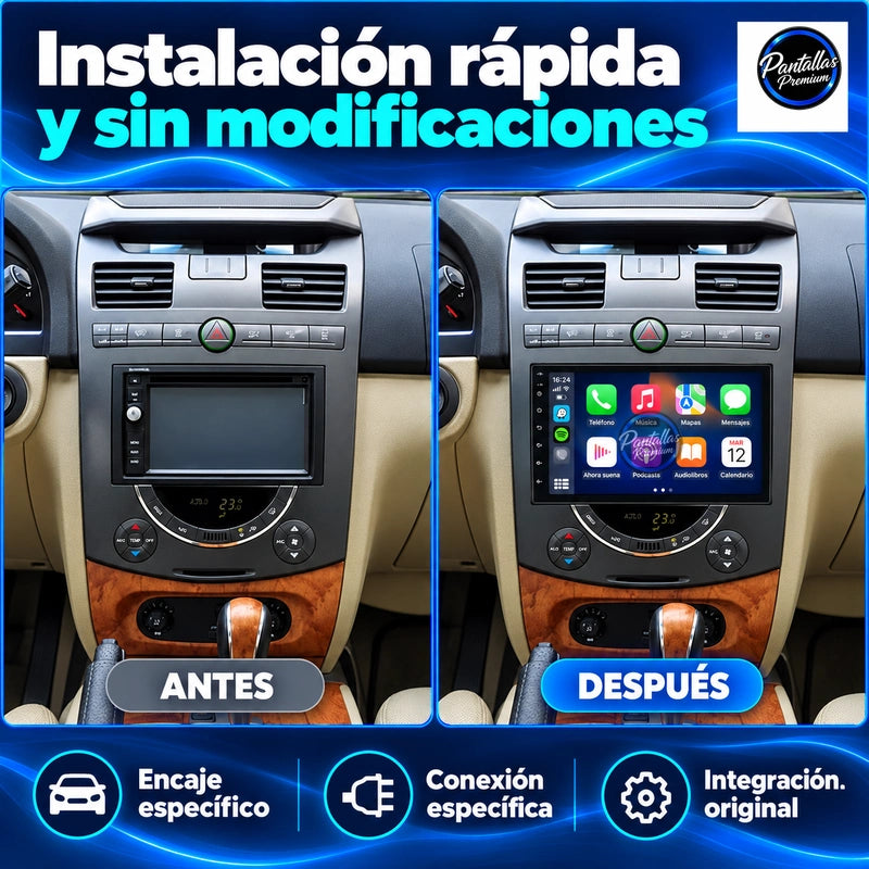 SSANGYONG RODIUS — 02-antes-despues — Pantallas Premium V6.1