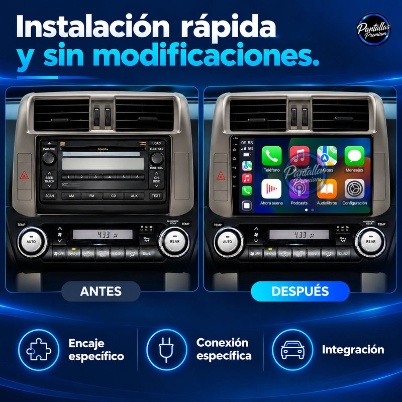 Toyota Prado 2009-2013 - antes despues