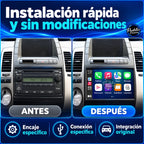 TOYOTA PRIUS 20 — 02-antes-despues — Pantallas Premium V6.1