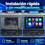 VOLKSWAGEN CARAVELLE T6 — 02-antes-despues — Pantallas Premium V6.1