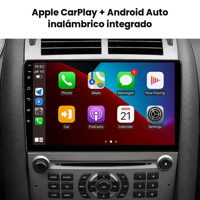Radio pantalla CarPlay y Android Auto para Peugeot 407 2004-2011 - foto 3
