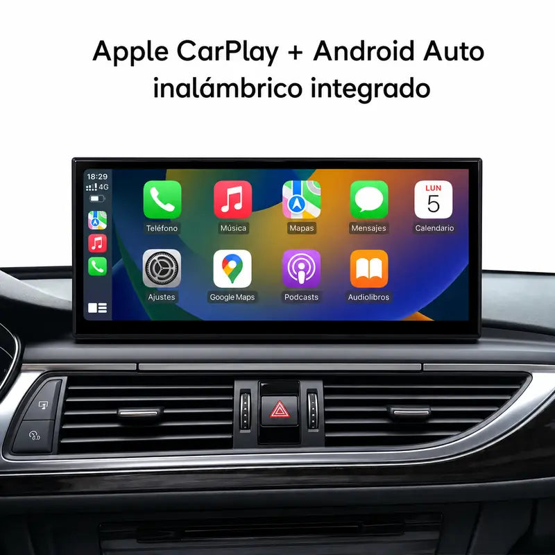 Radio pantalla CarPlay y Android Auto para Audi A6 C7 y A7 (2011-2019) - foto 2