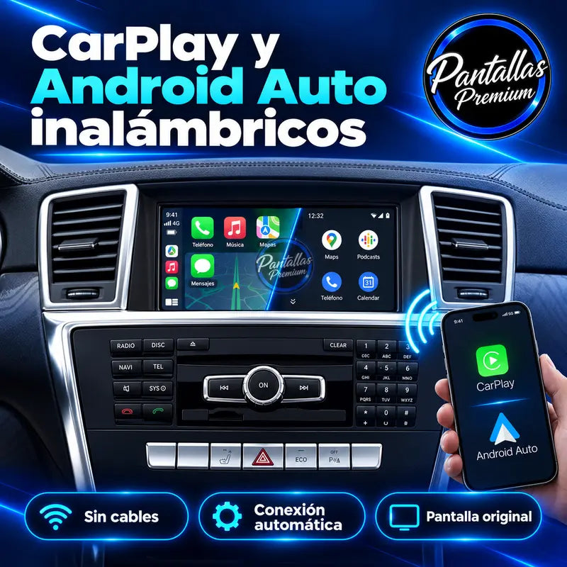 CarPlay y Android Auto inalámbricos Mercedes W166 X166
