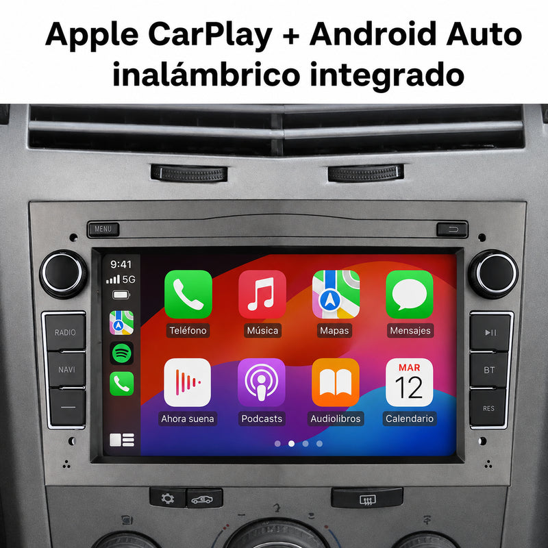 Radio pantalla CarPlay y Android Auto para Opel Astra H Zafira Antara Vectra Corsa - foto 3
