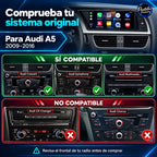Audi A5 2009-2016 - Radio Pantalla Carplay y Android Auto