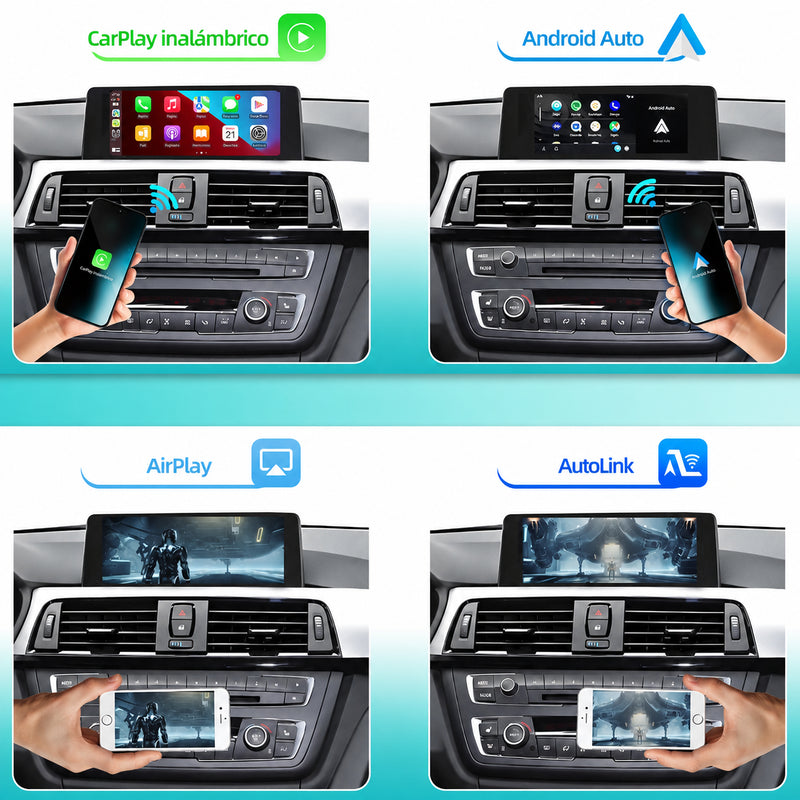 Interfaz CarPlay y Android Auto para BMW CIC · NBT · EVO · CCC (Serie 1-7, X1-X6, MINI, Z4) - foto 2
