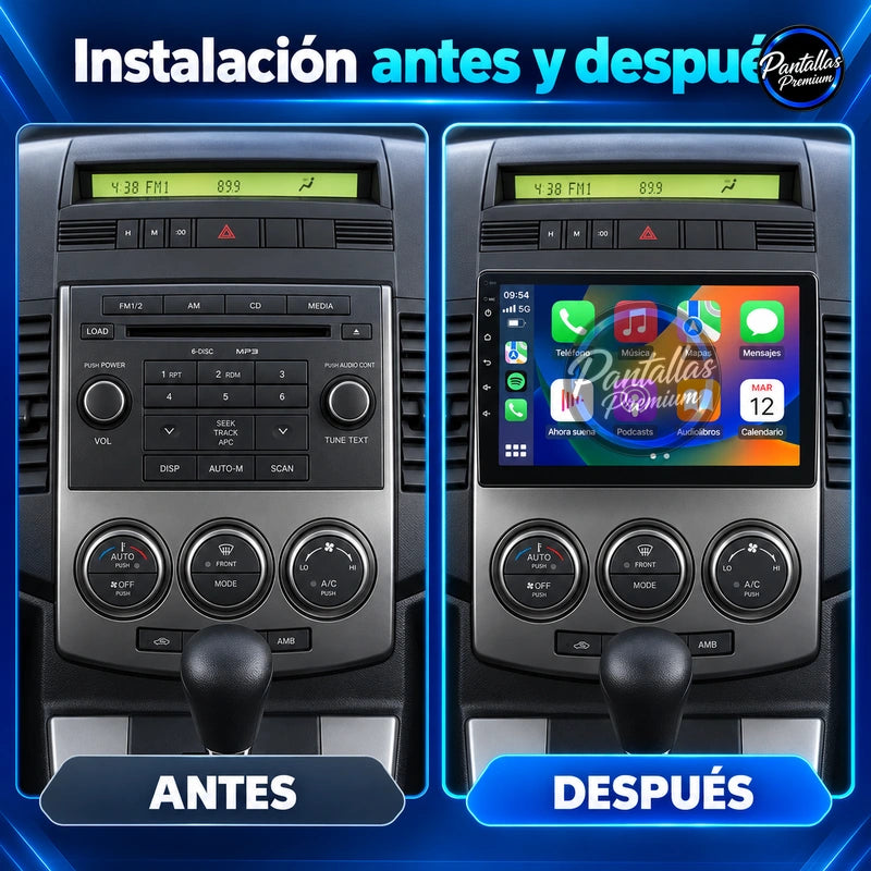 Radio pantalla CarPlay y Android Auto para Mazda 5 2005 - foto 2