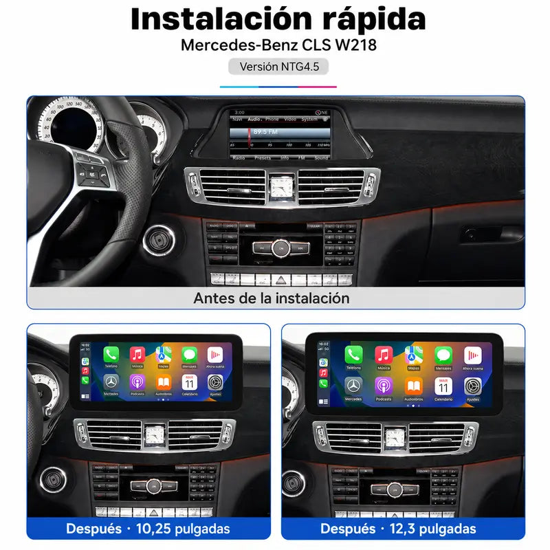 Radio pantalla CarPlay y Android Auto para Mercedes Benz CLS W218 2009-2015 - foto 2