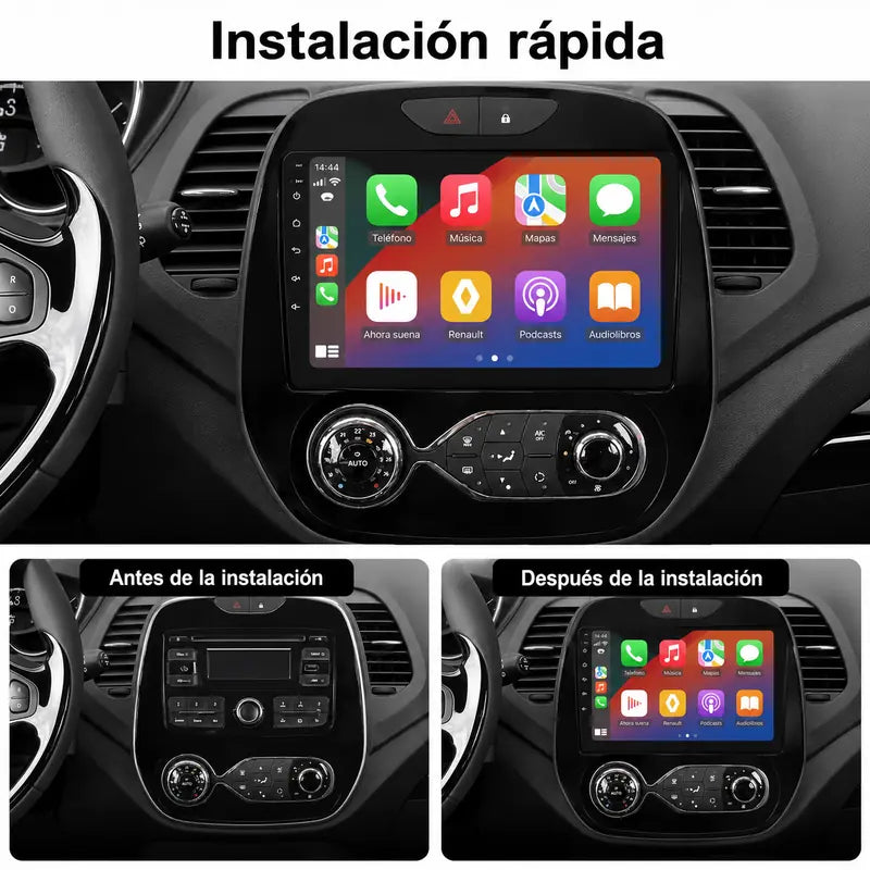 Radio pantalla CarPlay y Android Auto para Renault Kaptur Captur 2013-2020 - foto 2
