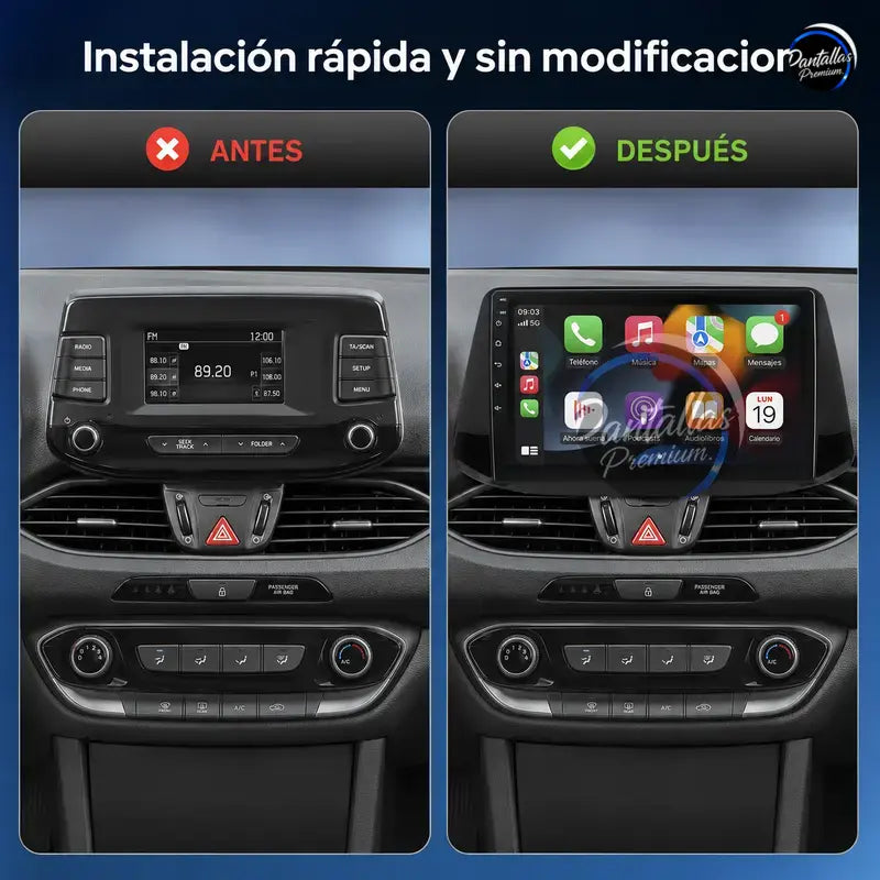 Radio pantalla CarPlay y Android Auto para Hyundai I30 2016-2021 - foto 2