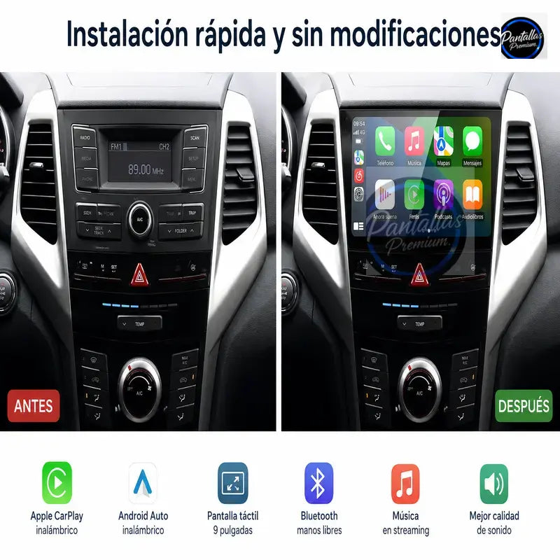 Radio pantalla CarPlay y Android Auto para SsangYong Tivolan Tivoli 2014-2017 - foto 2