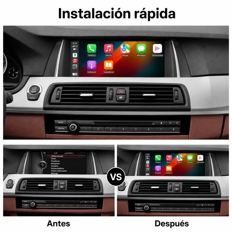 Radio pantalla CarPlay y Android Auto para BMW Serie 5 F10 F11 2011-2018 - foto 2