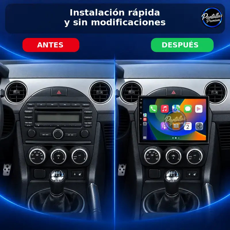 Mazda MX-5 NC instalación rápida antes y después