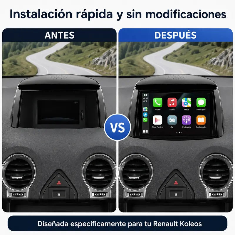 Radio pantalla CarPlay y Android Auto para Renault Koleos 2008-2016 - foto 2