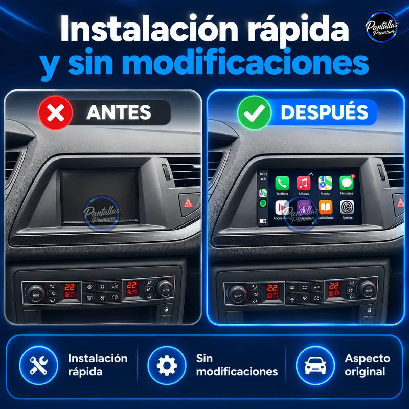 Citroën C5 X7 instalación antes y después
