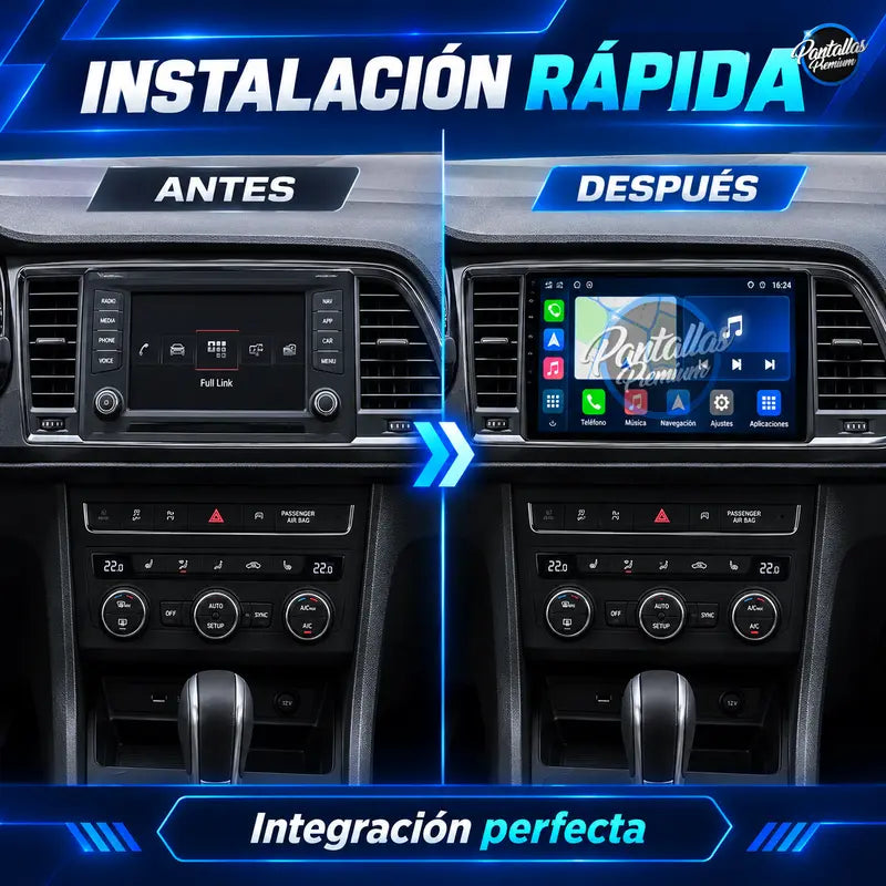 Instalación rápida antes y después