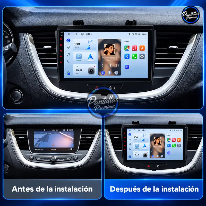 Opel Grandland X Crossland X 2015-2021 - Radio Pantalla Carplay y Android Auto
