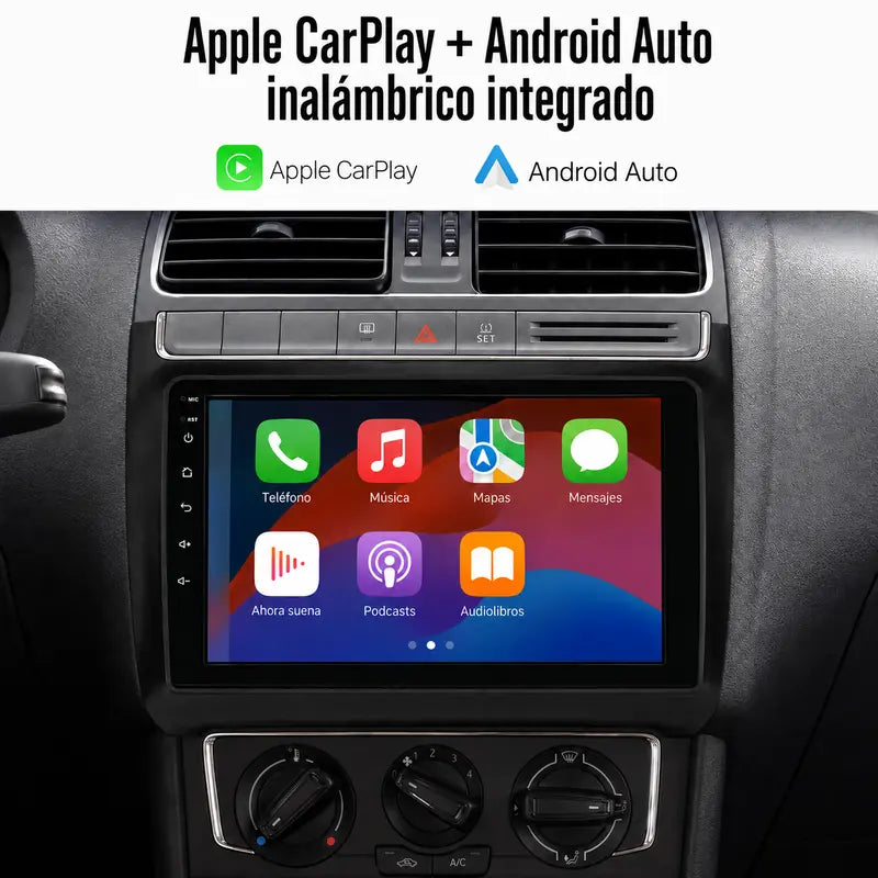 Radio pantalla CarPlay y Android Auto para Volkswagen POLO 2008-2020 - foto 3