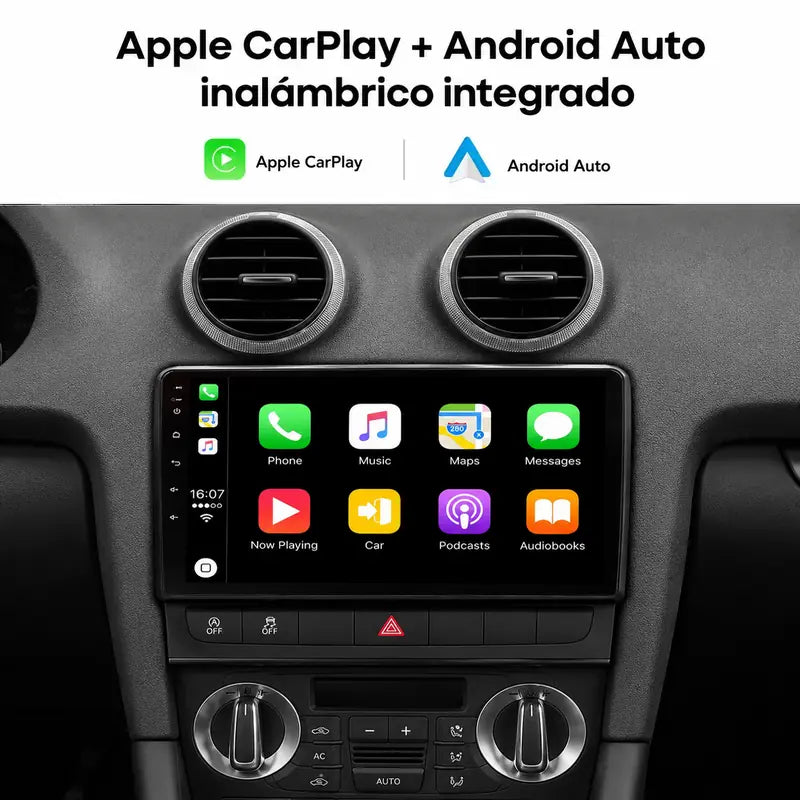 Radio pantalla CarPlay y Android Auto para Audi A3 8p - foto 3