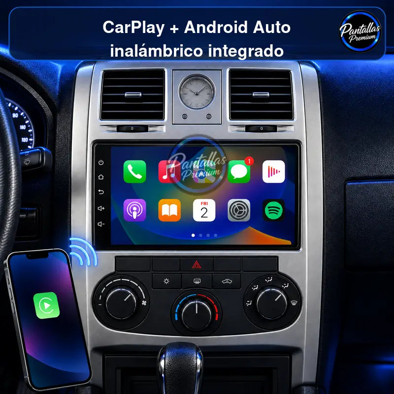 CarPlay y Android Auto inalámbrico Chrysler 300C Aspen